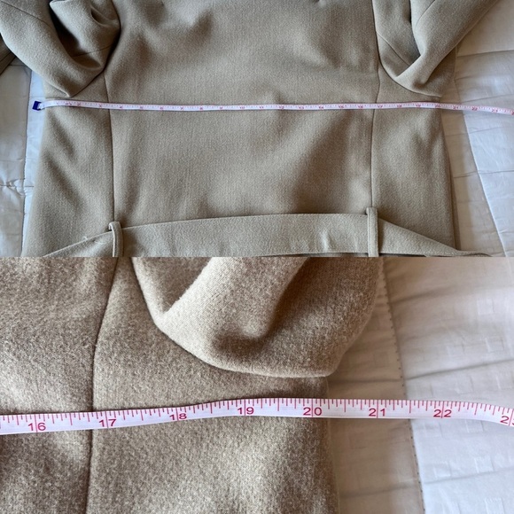 NWOT Twik Simons Self-tie Belted Coat XS Tan/Beige - Picture 14 of 16